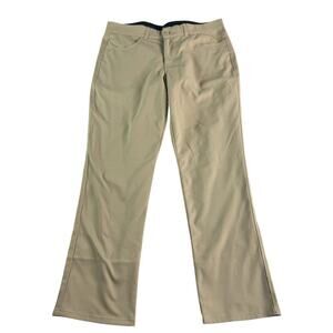 Pebble Beach Golf Pants Men 36x30 Khaki Performance Stretch Flat Front